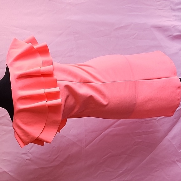 MUST GO! Brand new Neon Pink off shoulder Dress Small and Large left - Picture 5 of 7